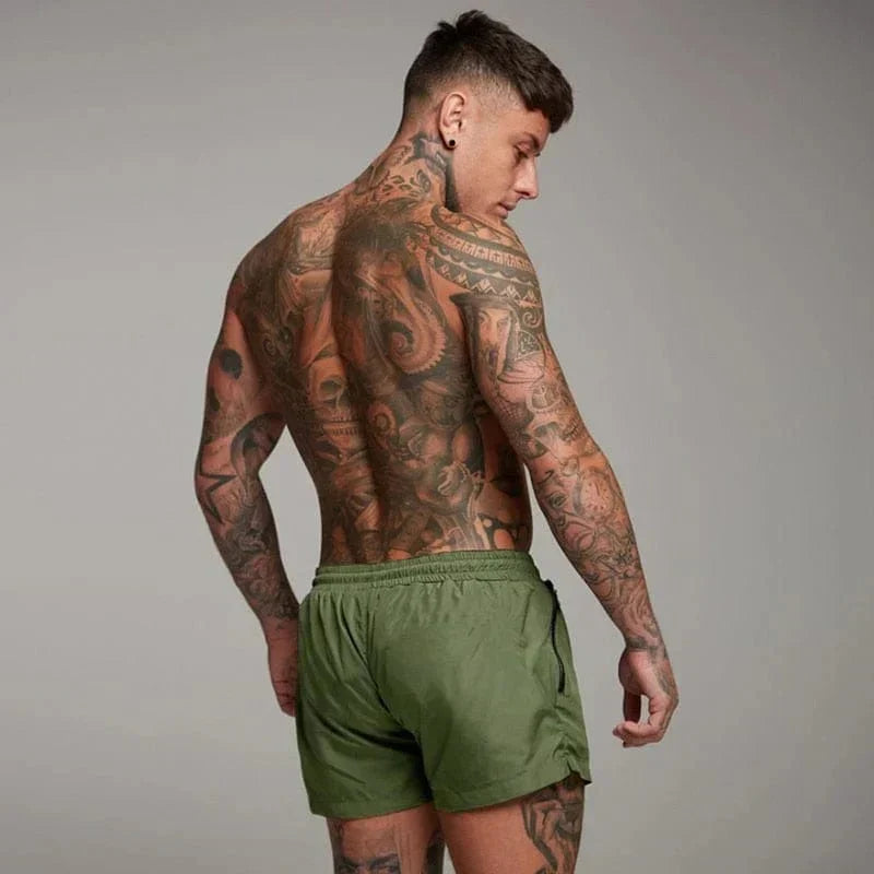 Trendy Heren Korte Zwemshorts met Praktische Zak – Jony