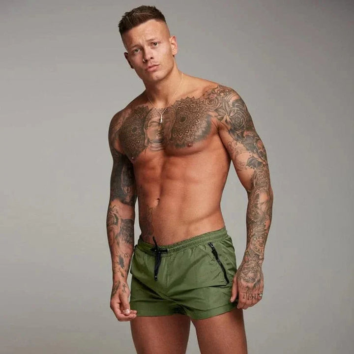 Trendy Heren Korte Zwemshorts met Praktische Zak – Jony
