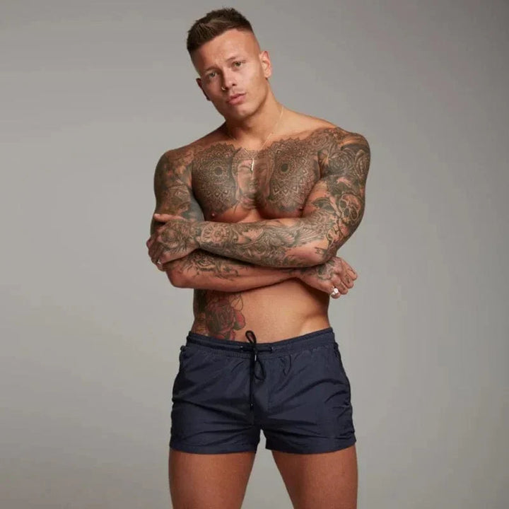 Trendy Heren Korte Zwemshorts met Praktische Zak – Jony