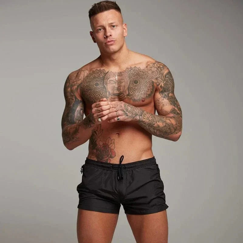Trendy Heren Korte Zwemshorts met Praktische Zak – Jony