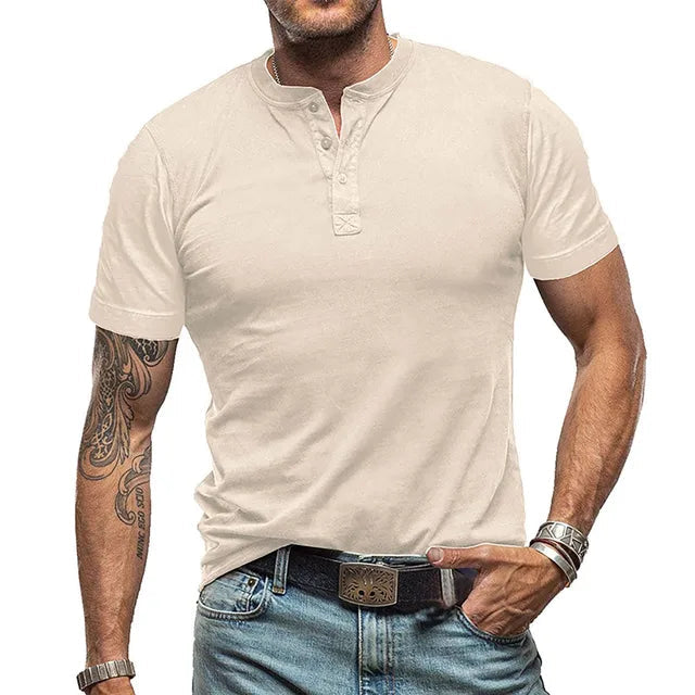 Modisches und strapazierfähiges Herren-T-Shirt für den Sommer in der eleganten Farbe Nero