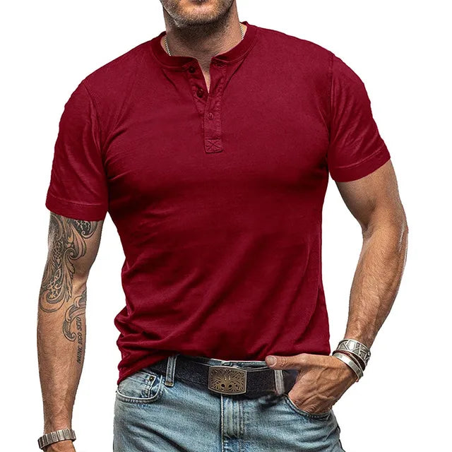 Modisches und strapazierfähiges Herren-T-Shirt für den Sommer in der eleganten Farbe Nero