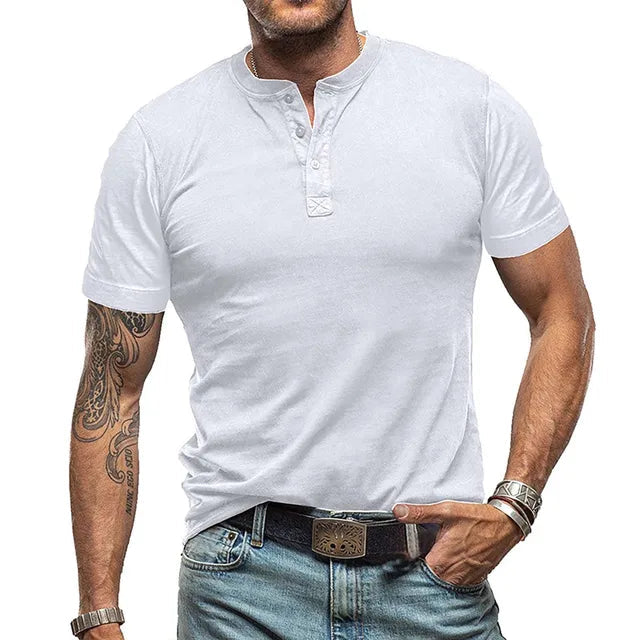 Modisches und strapazierfähiges Herren-T-Shirt für den Sommer in der eleganten Farbe Nero