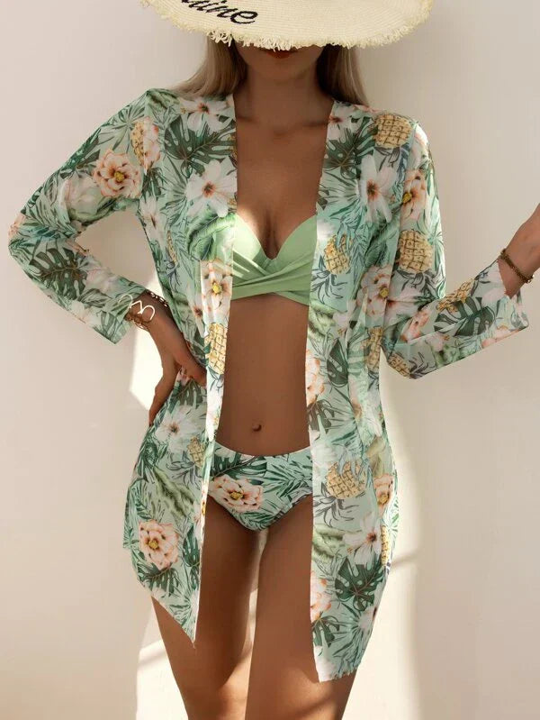 Paoleen | Ensemble de Bikini Élégant avec Voile Cover-Up pour un look sophistiqué
