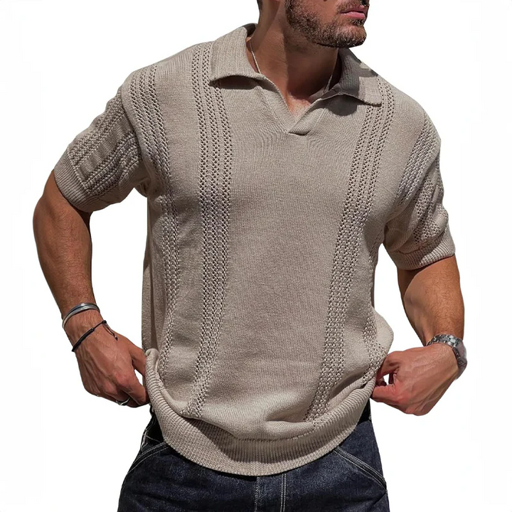 Stylisches Sommer-Poloshirt aus natürlichem Leinen - Andy