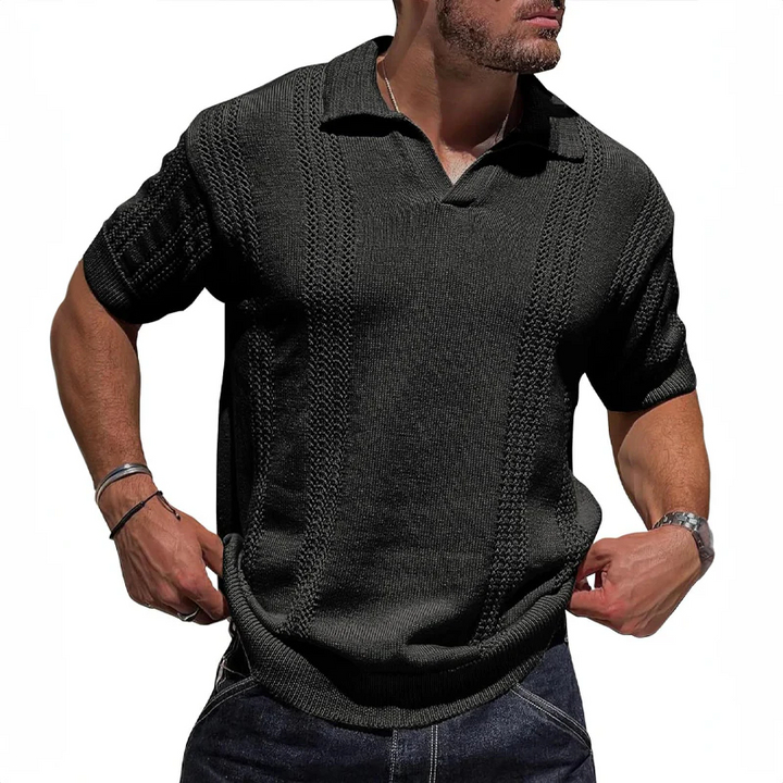 Stylisches Sommer-Poloshirt aus natürlichem Leinen - Andy