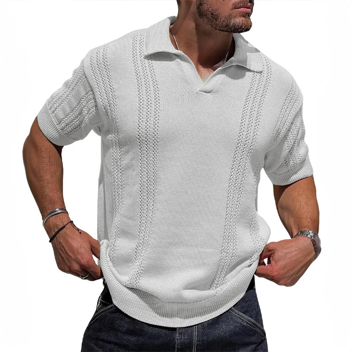 Stylisches Sommer-Poloshirt aus natürlichem Leinen - Andy