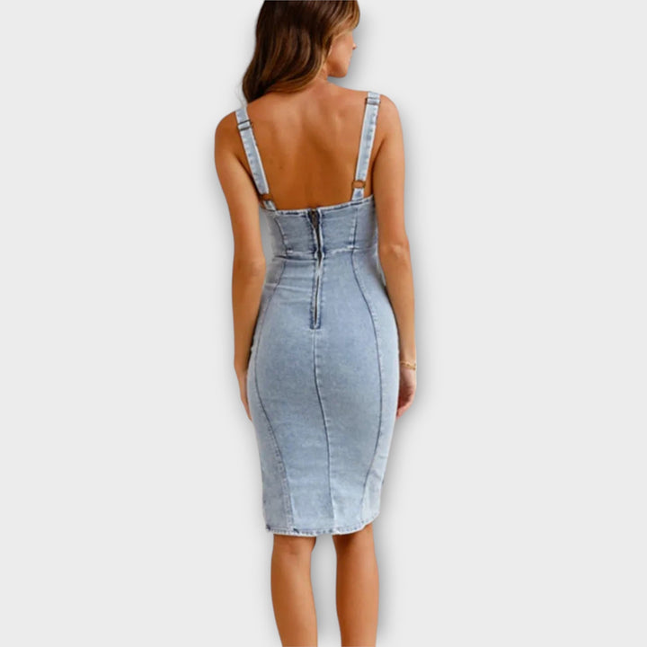 Terina™ - Elegantes Denim-Kleid für besondere Anlässe