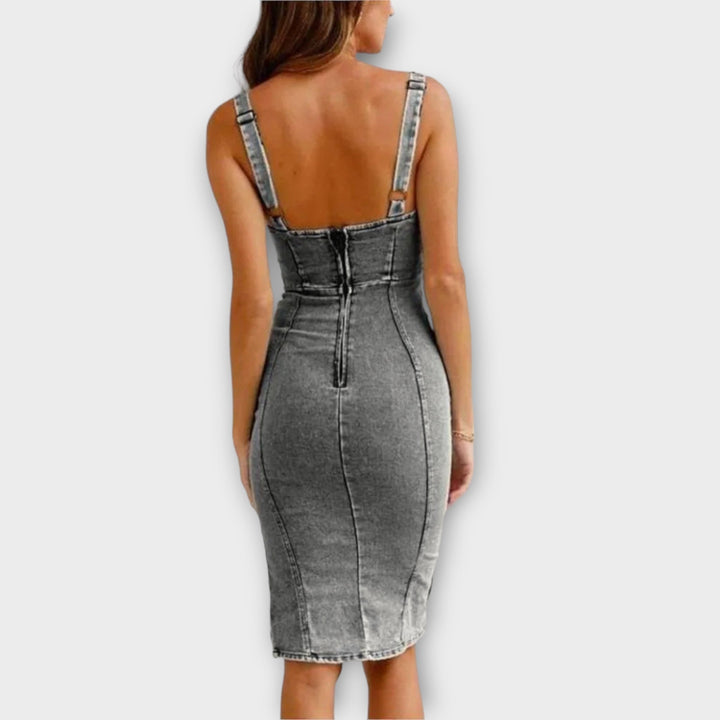 Terina™ - Elegantes Denim-Kleid für besondere Anlässe