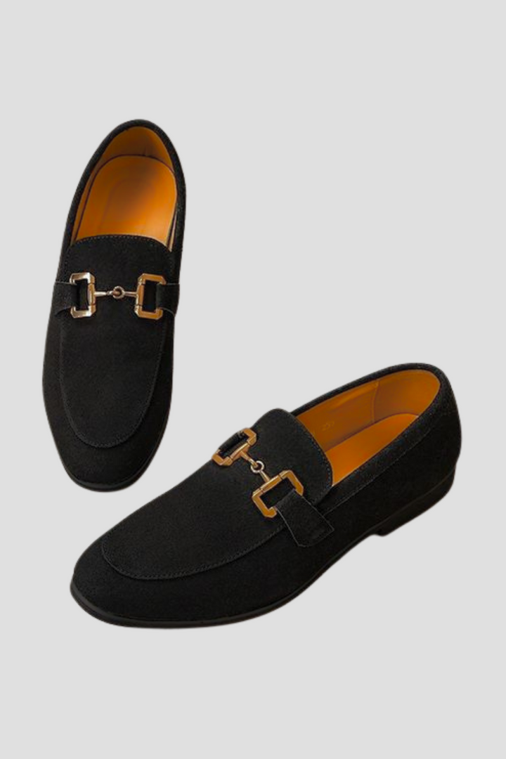 Exklusive Herren-Slipper aus Wildleder mit Schnürsenkeln - das perfekte elegante Accessoire