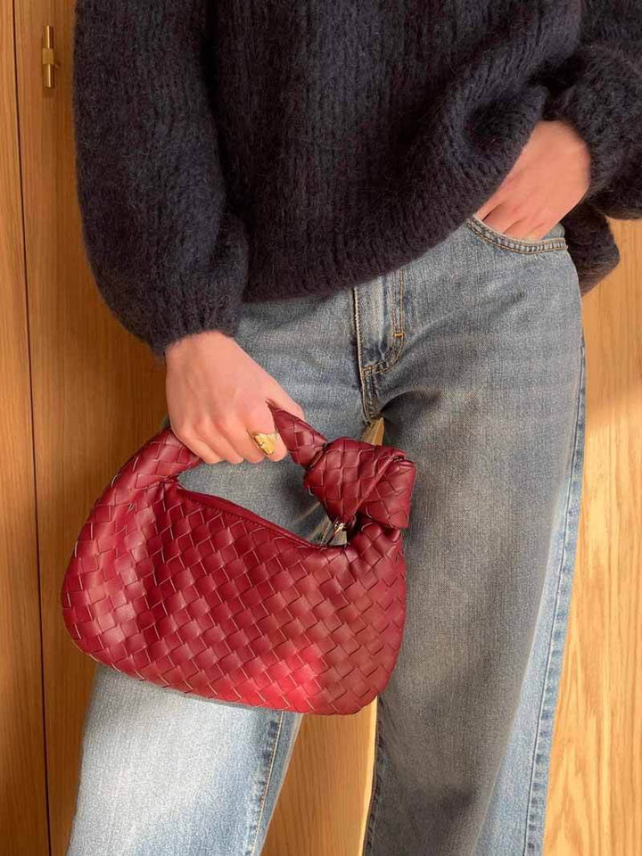 Blair | Eleganckie metaliczne torebki plecione dla wyjątkowego stylu