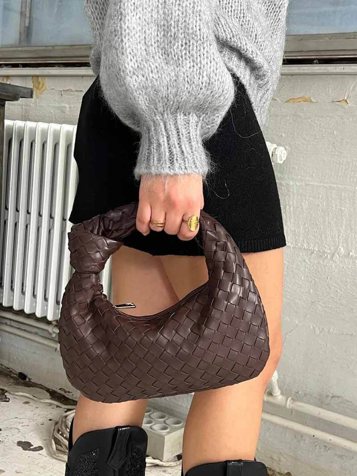 Blair | Eleganckie metaliczne torebki plecione dla wyjątkowego stylu