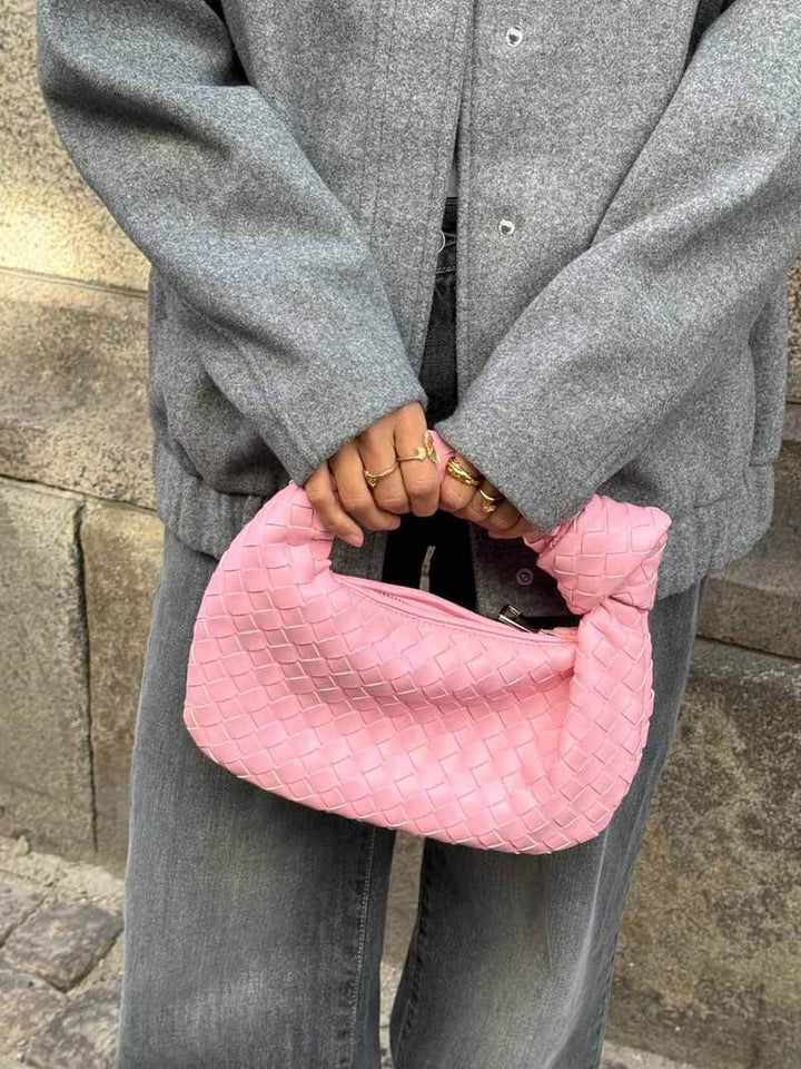 Blair | Eleganckie metaliczne torebki plecione dla wyjątkowego stylu