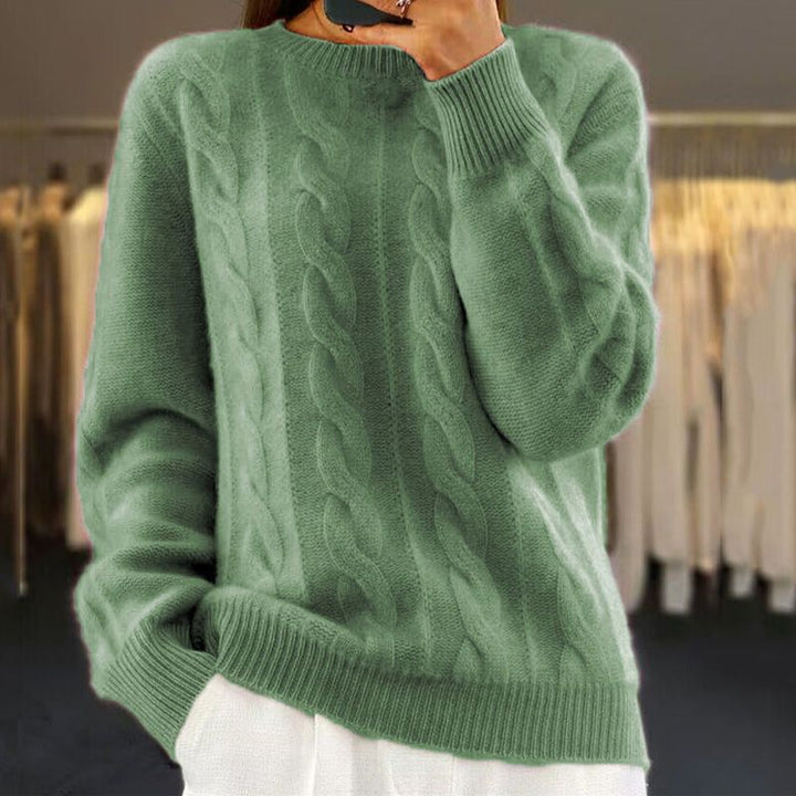 Modischer Damenstrickpullover für kühle und gemütliche Tage