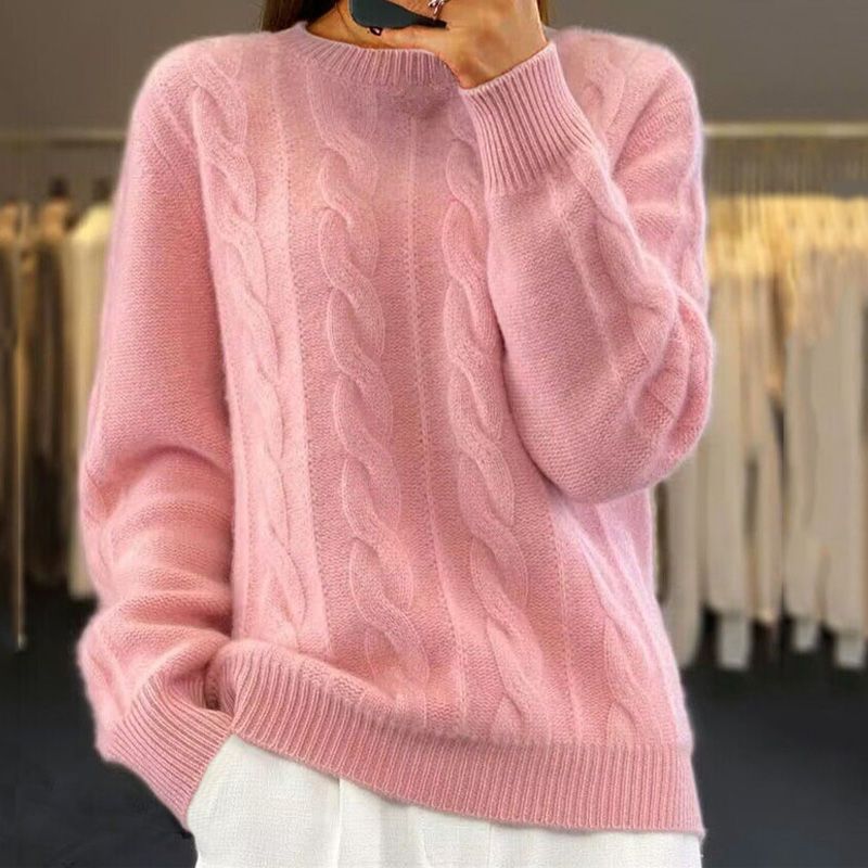 Modischer Damenstrickpullover für kühle und gemütliche Tage