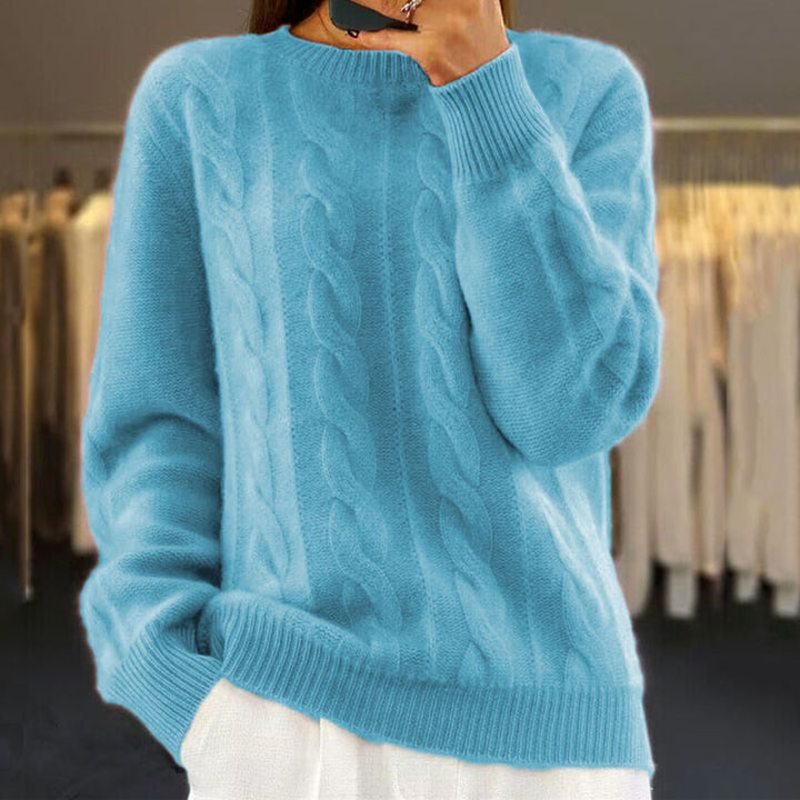 Modischer Damenstrickpullover für kühle und gemütliche Tage