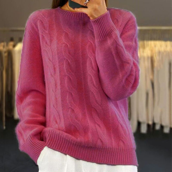 Modischer Damenstrickpullover für kühle und gemütliche Tage