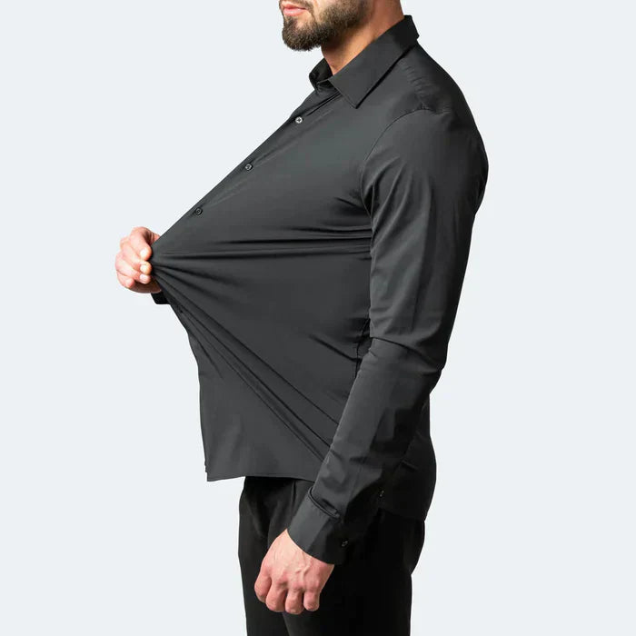 Komfortowa Koszula Męska Stretch Comfort – odporna na zagniecenia, łatwa w pielęgnacji i uniwersalna, zapewniająca elegancki i świeży wygląd