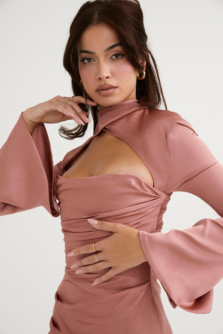 Stilvolles und verführerisches elegantes drapiertes Korsettkleid für Frauen