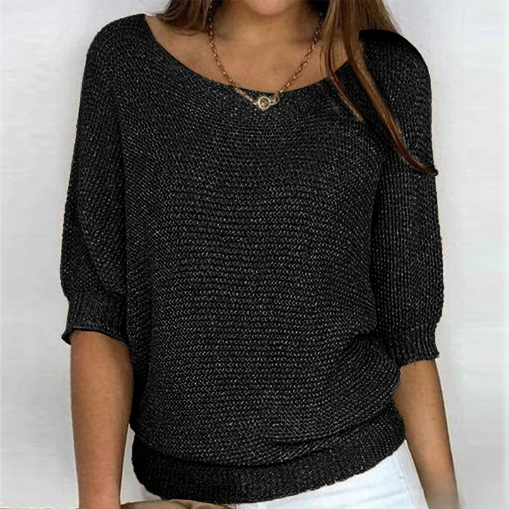 Stylisches, glänzendes Stricktop für Damen - eine elegante und modische Ergänzung Ihrer Garderobe