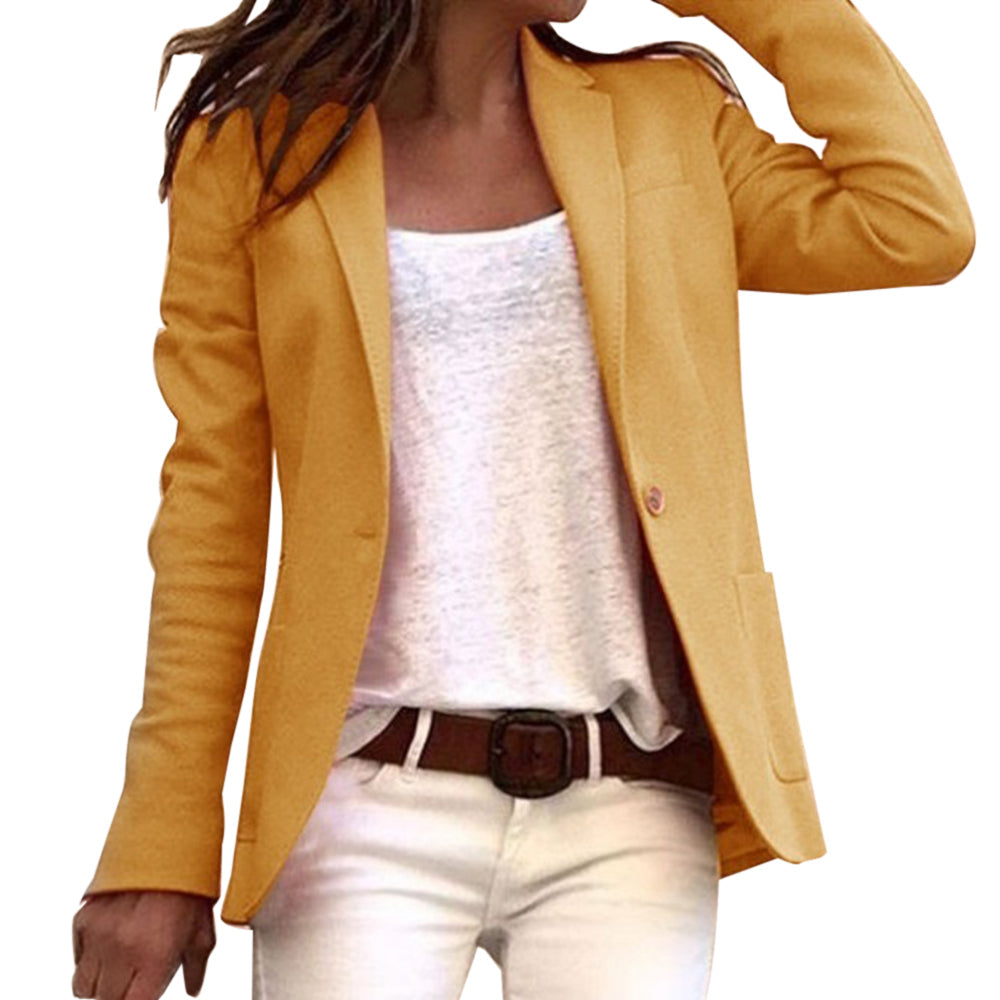 Stylischer und taillierter Damenblazer mit elegantem Revers - Must-have für besondere Anlässe
