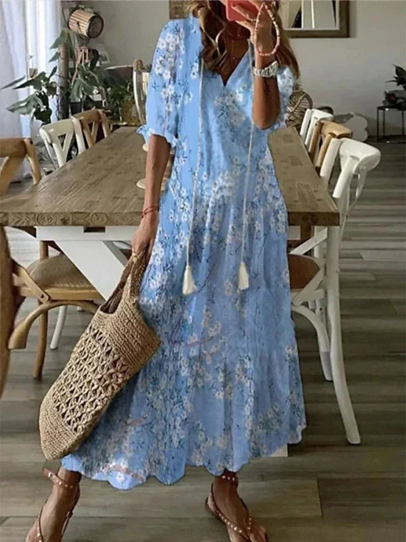 Stilvolles langärmeliges Damenkleid für besondere Anlässe