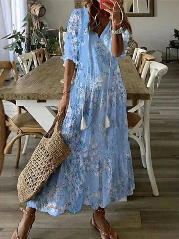 Stilvolles langärmeliges Damenkleid für besondere Anlässe