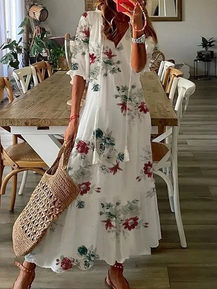Stilvolles langärmeliges Damenkleid für besondere Anlässe