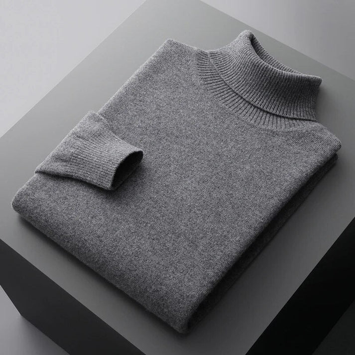 Exklusiver Herren-Rollkragenpullover aus Kaschmir - eine Kombination aus Eleganz und hohem Komfort